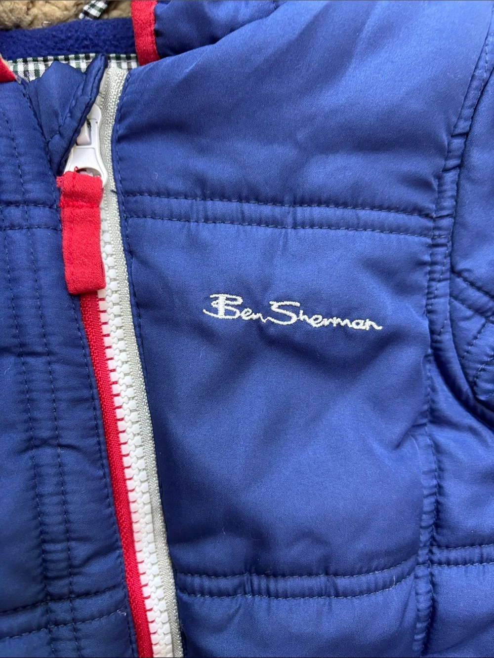 Ben Sherman Navy Blue Puffer Snowsuit Ski Suit Size 18mo Boys Winter Snow Jacket